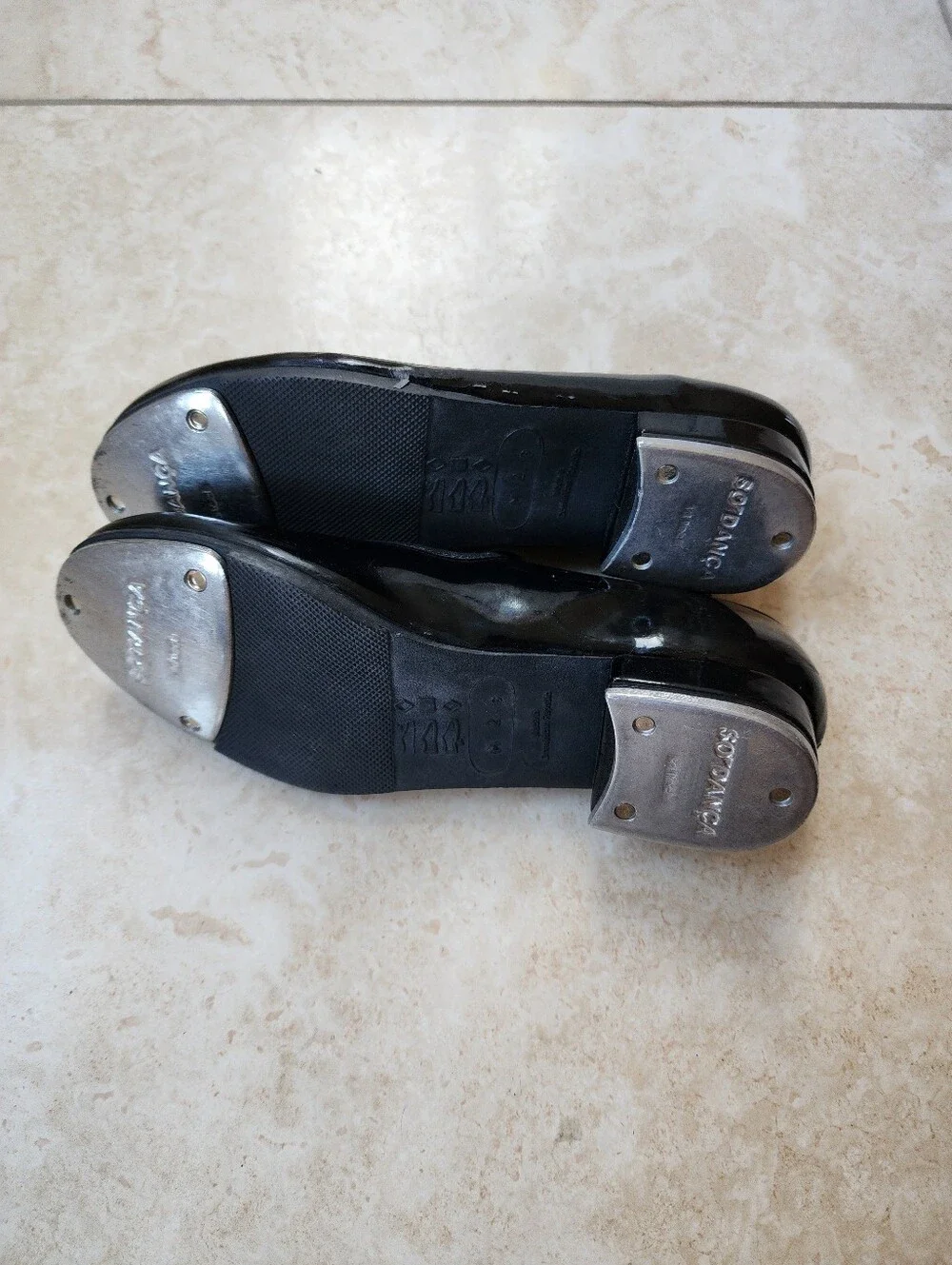 So Danca Kids Black Tap Dance Shoes 2